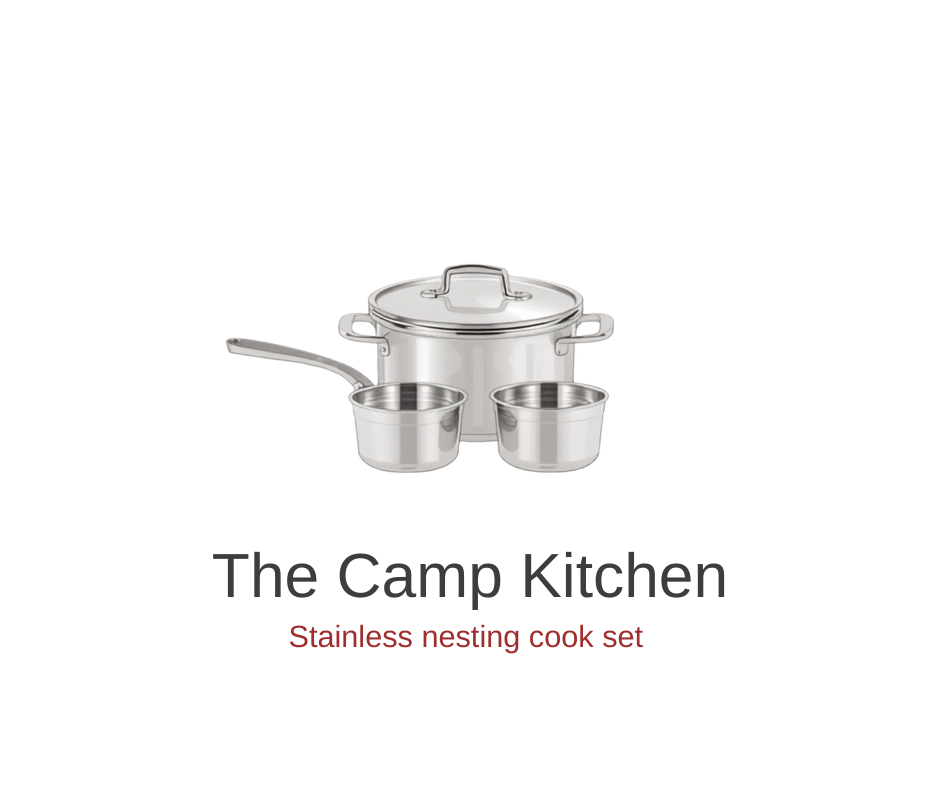 Stanley Adventure Base Camp camping cook set nested in pot