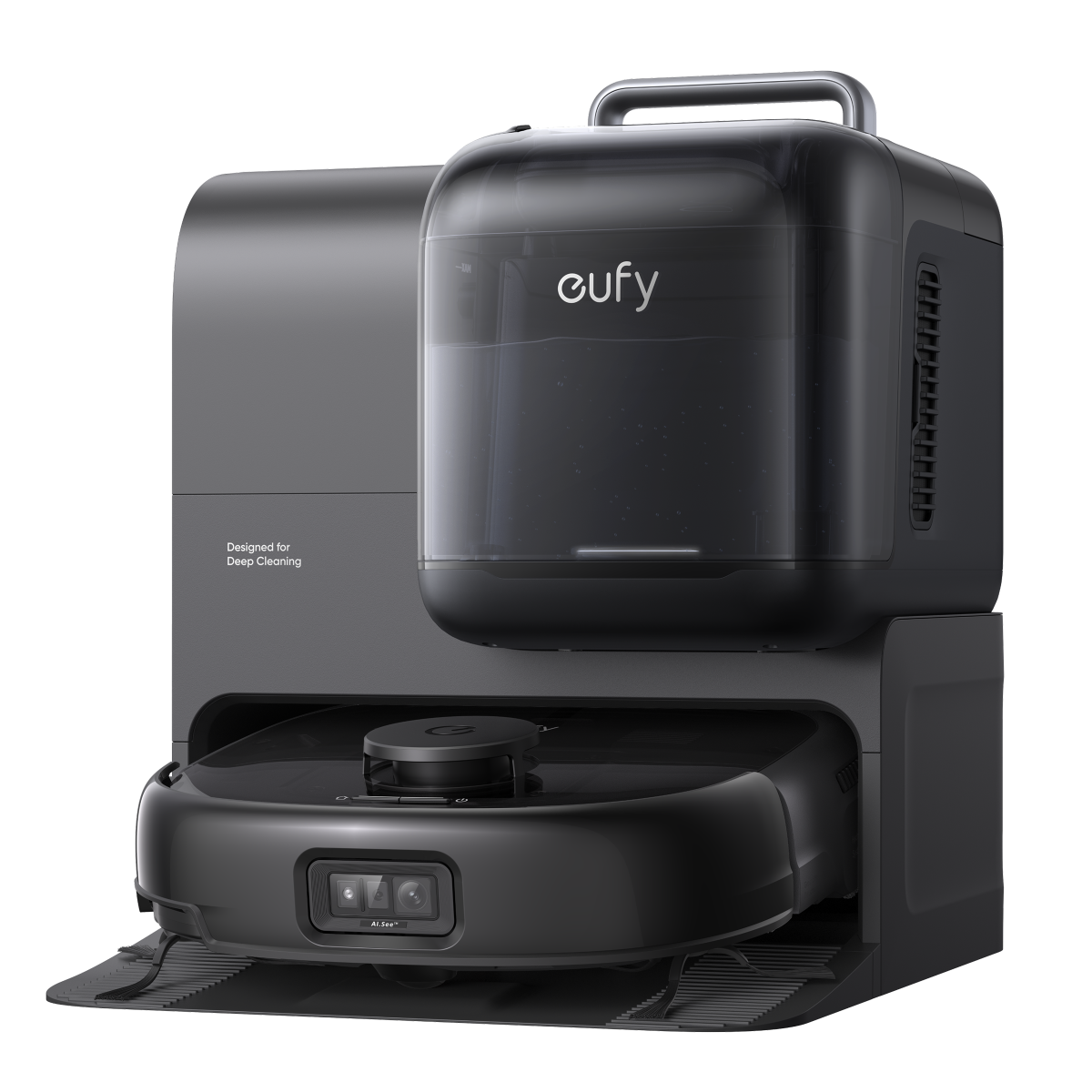 eufy Omni E28 robot vacuum with portable deep cleaner